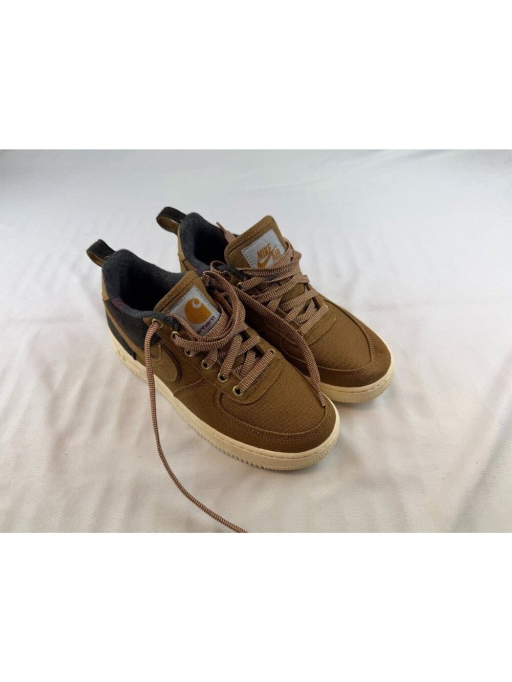 NWT Nike Carhartt Air Force 1 '07 PRM WIP Ale Brown Size 7Y DS 2018 AUTHENTIC